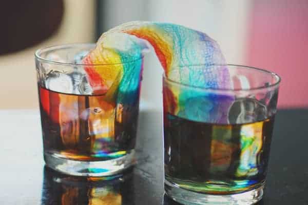 water rainbow - 6 Fun Science Experiments with Water